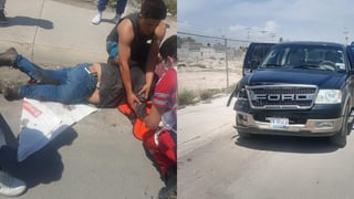 Arrolla a motociclista y conductor intenta darse a la fuga en Gómez Palacio