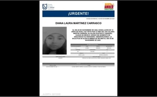 La adolescente Diana Laura 'N', reportada como desaparecida el 29 de noviembre del 2020 en la Ciudad de México, fue rescatada en Cancún, Quintana Roo, por elementos del Grupo Especial de Atención a la Violencia (GEAVI), en un domicilio de la región 251 de esta ciudad, gracias a un reporte ciudadano. (ESPECIAL)