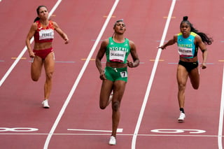  La atleta nigeriana Blessing Okagbare ha sido suspendida con efectos inmediatos tras dar positivo por la hormona del crecimiento humano en un control de dopaje a que fue sometida el 19 de julio pasado, informó hoy la Unidad de Integridad del Atletismo (AIU). (AP) 

