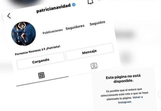 Luego de compartir un nuevo mensaje en contra de la veracidad del COVID-19 y las pruebas de la enfermedad, la actriz Paty Navidad fue suspendida de Instagram.