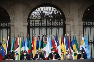 Países de la Comunidad de Estados Latinoamericanos y Caribeños (Celac) firmaron en la capital mexicana el convenio constitutivo de la Agencia Latinoamericana y Caribeña del Espacio (ALCE). (ARCHIVO) 
