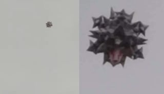 A través de redes sociales, internautas difundieron imágenes del 'extraño' objeto que habría sido visto sobrevolando en el cielo de Ecatepec (CAPTURA) 