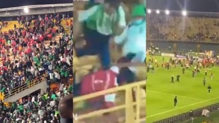 Las autoridades de Bogotá suspendieron el ingreso de público a los estadios de la ciudad por la violencia protagonizada anoche por hinchas de Independiente Santa Fe y Atlético Nacional durante el partido entre ambos equipos por la tercera jornada de la liga colombiana, que dejó varios heridos. (ESPECIAL)