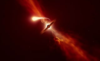 Un equipo de investigación español ha descubierto la existencia de unos filamentos de polvo largos y estrechos que envuelven y alimentan a los agujeros negros que se encuentran en el centro de las galaxias. (ARCHIVO) 
