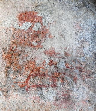 Son probablemente las pinturas rupestres conocidas más antiguas del mundo y ahora un equipo internacional de investigadores ha corroborado el origen humano de las marcas rojas que se descubrieron en la cueva de Ardales (en Málaga, sur de España) y que fueron realizadas hace unos 65,000 años. (ARCHIVO) 
 