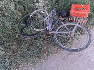 En estas condiciones quedó la bicicleta que manejaba Ismael.