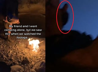 Los amigos campistas se proclaman aterrados por lo que filmó su cámara de video. (INTERNET)