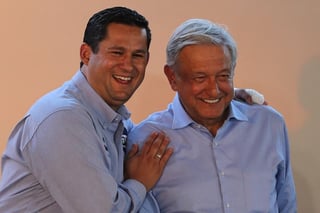 Diego Sinhue Rodríguez Vallejo, gobernador de Guanajuato, pidió al presidente Andrés Manuel López Obrador que dedique a Guanajuato la canción de 'Siempre en mi mente', ante la frecuencia con la que lo ha abordado en las 'mañaneras'. (ARCHIVO)