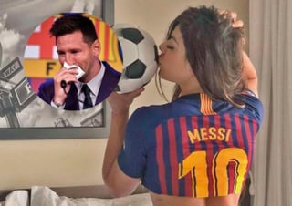 Luego de que la modelo de Playboy Luana Sandien diera a conocer que ofrecería 450 mil libras esterlinas en la subasta del pañuelo usado por Lionel Messi durante su despedida del Barcelona, su 'fan número 1', Suzy Cortez rompió el silencio.