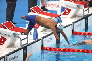 Ángel de Jesús Camacho Ramírez, fue el mexicano más destacado en el segundo día de competencias de para natación de los Juegos Paralímpicos Tokio 2020. (ESPECIAL)