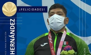 Jesús Hernández Hernández conquistó la segunda presea dorada para México en los Juegos Paralímpicos de Tokio 2020.
