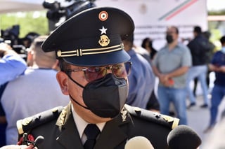 el general brigadier Ernesto Joaquín Geminiano Jiménez, aseguró que al momento no se han detectado intentos de irrupción de grupos criminales en caravana. (ARCHIVO)
