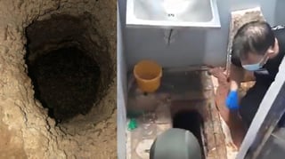 El grupo de prófugos cavó un túnel con una cuchara bajo el lavabo que se encontraba en su celda en la prisión de Israel (CAPTURA) 