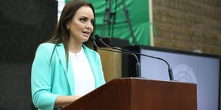 La diputada Susy Torrecillas presentó la iniciativa para que se aprueben enmiendas a la Ley de Ingresos de tres municipios. (ARCHIVO)