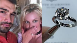 Britney Spears anunció el domingo su compromiso con su novio Sam Asghari con un exuberante post en el que mostró un anillo de diamante grabado con la palabra “lioness” (leona). (ESPECIAL)         
