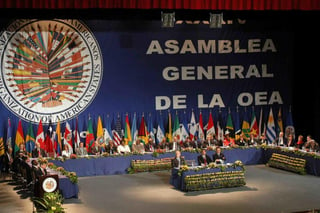 La Organización de Estados Americanos (OEA) acordó este miércoles que celebrará de forma virtual su próxima Asamblea General, convocada del 10 al 12 de noviembre próximo en Guatemala, debido a la pandemia de la COVID-19. (ESPECIAL)
