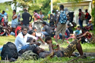 Se estima hay 500 migrantes principalmente de Haití en Piedras Negras. (EL UNIVERSAL)