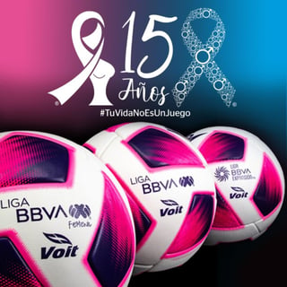 La campaña rosa en el futbol en México inició hace 15 años. En 2014, se dio un paso adelante con la inclusión del color azul, con el motivo de hacer un llamado para atender también el cáncer de próstata. (ARCHIVO)