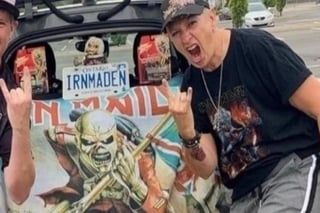 La directora compartió en su perfil de Instagram una foto de 'Eddie', la 'mascota' de Iron Maiden, que no gustó a los padres de familia (ESPECIAL)  