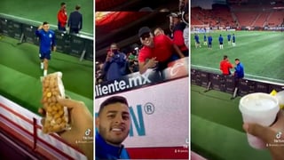 El jugador de Chivas de Guadalajara, Alexis Vega, no pudo jugar ante Xolos en el Estadio Caliente de Tijuana, sin embargo, el delantero si tuvo la oportunidad de jugar junto al plantel, en donde estuvo presenciando el partido desde la cancha.
