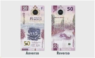 El nuevo billete de 50 pesos fue presentado por el gobernador del Banco de México (Banxico), Alejandro Díaz de León. (ESPECIAL) 
