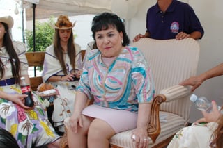 Del recuerdo. Carmelita fue mariscal del desfile de la Feria de Torreón celebrado en septiembre de 2012.