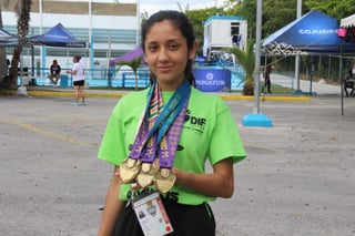 La lagunera Monserrath Castruita Piña ya escribe su historia deportiva y es una atleta que ha dejado muy en alto el nombre de Coahuila a nivel nacional, dentro de la disciplina de la natación especial. (EL SIGLO DE TORREÓN) 
