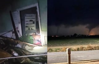 A través de redes sociales, usuarios han difundido videos y fotografías de los tornados y desastres que dejaron a su paso (CAPTURA)  