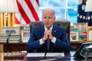El presidente estadounidense, Joe Biden, tiene 'toda la intención' de buscar la reelección en los comicios de 2024 en medio de las informaciones de debate interno entre los demócratas acerca de si debería ser el candidato para las próximas presidenciales, informó este lunes la Casa Blanca. (EFE) 

