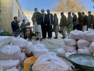 Manifestación fue apoyada por varios miembros talibanes. (EFE)
