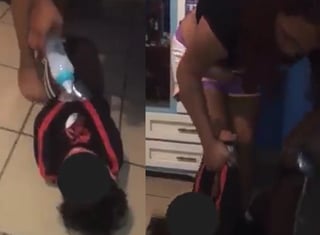 La mujer y su amiga habrían difundido el video en redes (CAPTURA DE VIDEO)
