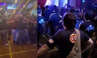 En redes se difundieron imágenes de la pelea que enfrentaron aficionados del Monterrey contra un local en Abu Dhabi (CAPTURA) 