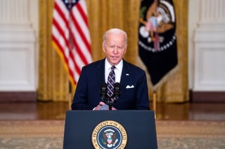 'No tenemos intención de luchar contra Rusia', aclaró Biden en un discurso desde la Casa Blanca  (EFE) 