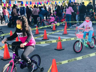 Promuen educación vial y movilidad no motorizada en Paseo Colón de Torreón