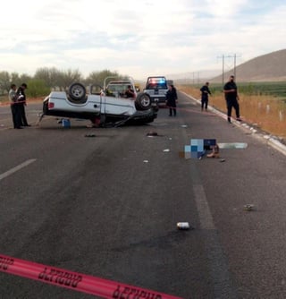 Los fallecidos y el lesionado viajaban en una camioneta Chevrolet S-10 que terminó volcada.