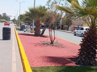 Avanzan obras de mejoramiento del principal acceso a la ciudad de San Pedro, el bulevar Miguel Hidalgo.