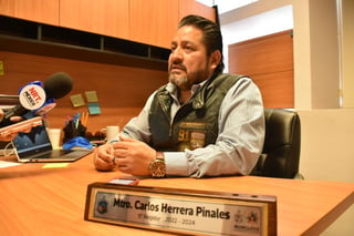Carlos Herrera Pinales, regidor de seguridad pública municipal. (Foto: SERGIO A. RODRÍGUEZ / EL SIGLO COAHUILA)