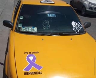 Se unen taxistas de Saltillo a campaña 'Ni una más, Ni una menos'