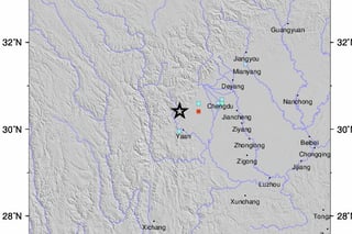 Dos terremotos de 6 y 5.8 grados sacuden la provincia china de Sichuan