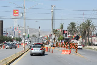 Se harán nuevas modificaciones en las calles aledañas a la construcción del Sistema Vial 4 Caminos. (EL SIGLO DE TORREÓN)