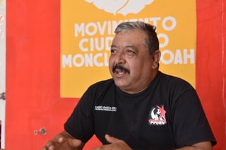 Mario Garza Pérez, coordinador regional del frente cardenista de reconstrucción nacional. (Foto: SERGIO A. RODRÍGUEZ / EL SIGLO COAHUILA)