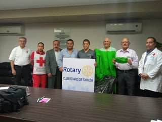 Ayer se llevó a cabo la entrega del donativo a las instituciones de salud por parte del Club Rotario. (EL SIGLO DE TORREÓN)