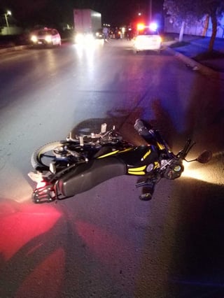 El lesionado viajaba en una motocicleta Italika de color negro.