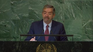 Juan Ramón de la Fuente, embajador de México en la Asamblea General de la ONU. (TWITTER)