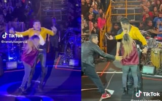 VIDEO: Fanática taclea a Carlos Rivera durante show en Mexicali 