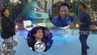 VIDEO: Recuerdan en redes cuando Pelé y Maradona jugaron cabecitas en televisión