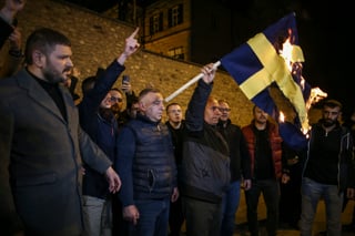 Autoridades turcas criticaron a Suecia por permitir la protesta. (EL SIGLO DE TORREÓN)