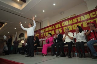 Ricardo Mejía Berdeja toma protesta como candidato a la gubernatura de Coahuila por el PT