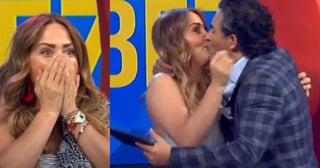 'Qué rico', recuerdan el día en que Raúl Araiza le robó un beso a Andrea Legarreta