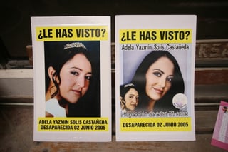 Adela Jazmín Solís desapareció en el sector poniente de Torreón, cuando salía de la escuela. Tenía apenas 15 años de edad. (VAYRON INFANTE)
